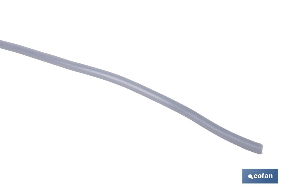 Rollo Cable Eléctrico H07V-K de 100 m | Sección de cable de varias medidas | Color: Gris - Cofan