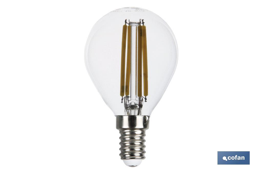 SPHERICAL LED BULB E14 FILAMENT - Cofan