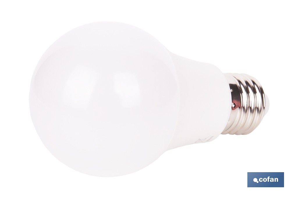 Bombillas LED classic E27 de luz cálida (3000 K) | Ahorro de energía y larga duración 15.000 h de vida | Ángulo de apertura de 180° - Cofan