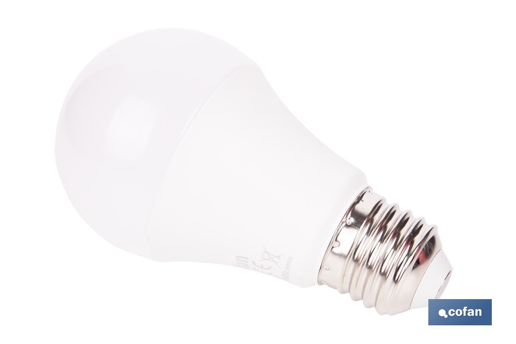 Bombillas LED classic E27 de luz neutra (4.000 k) | Ahorro de energía y larga duración 15.000 h de vida | Ángulo de apertura de 180° - Cofan