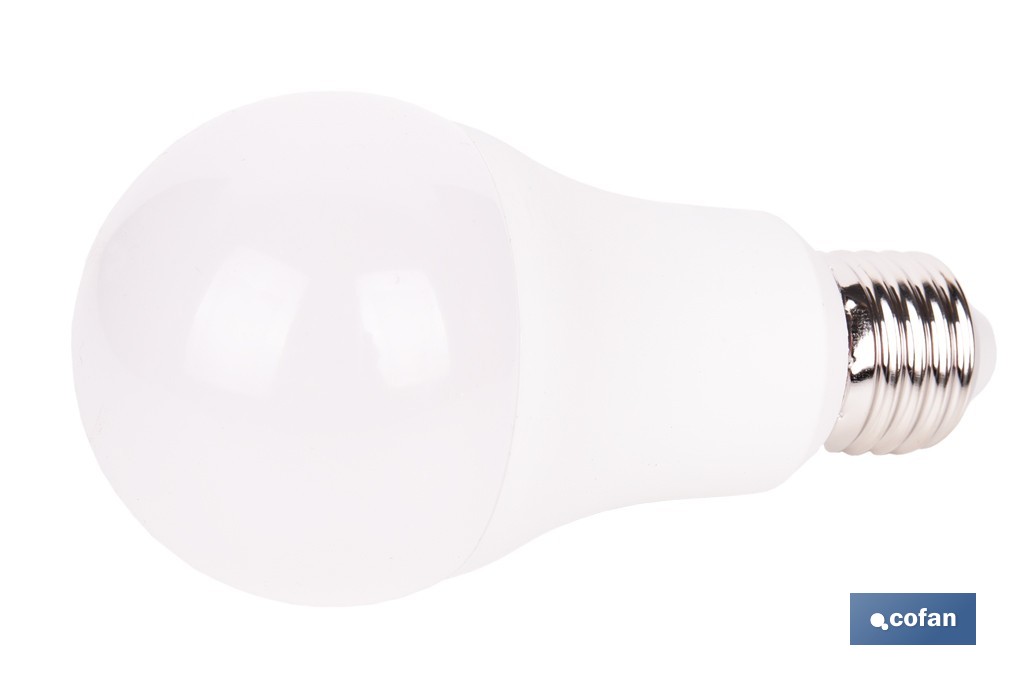 Bombillas LED classic E27 de luz cálida (3000 K) | Ahorro de energía y larga duración 15.000 h de vida | Ángulo de apertura de 180° - Cofan