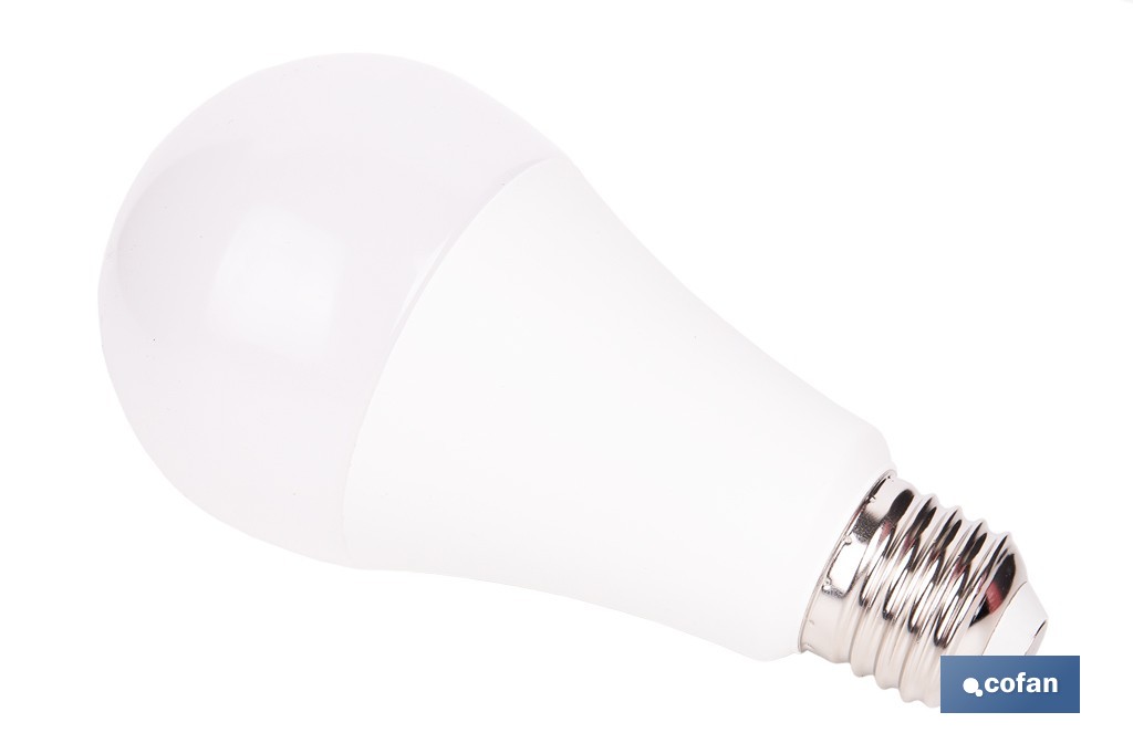Bombillas LED classic E27 de luz cálida (3000 K) | Ahorro de energía y larga duración 15.000 h de vida | Ángulo de apertura de 180° - Cofan