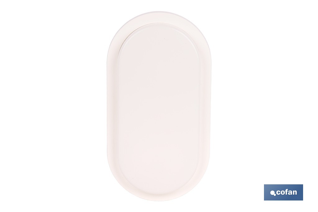 Luminaria LED 10 W 1200 lúmenes con luz neutra 4000 K IP65 | Ahorro de energía y larga duración 30.000 h de vida | Eficiencia energética E - Cofan