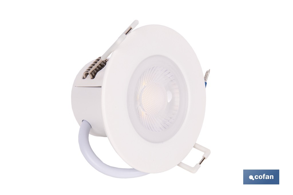 Downlight LED estanco 6 W 600 lúmenes | 3 CCT regulable, ahorro de energía y larga duración | IP65 resistente al agua y polvo - Cofan