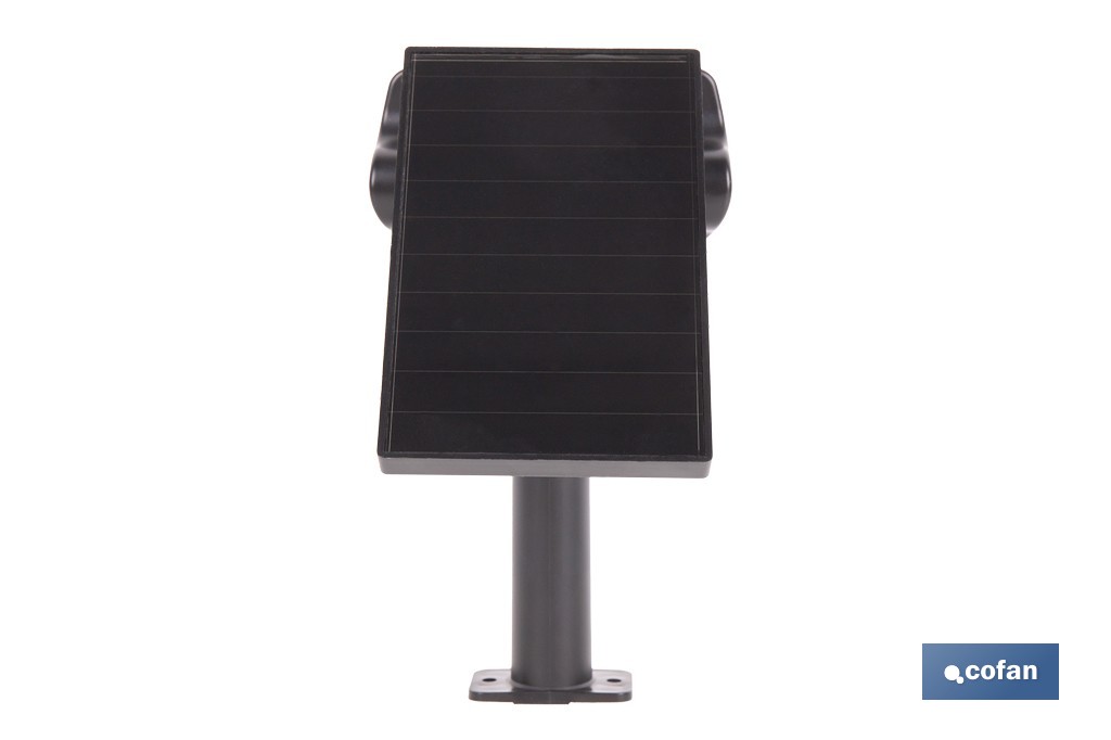 Pack de 4 apliques solares LED con sensor | Instalación en pared o suelo | Dos modos de iluminación | 3000 K, batería 3,7 V, 1500 mAh - Cofan