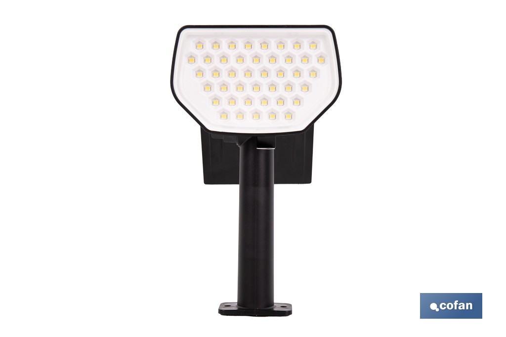 Pack de 4 apliques solares LED con sensor | Instalación en pared o suelo | Dos modos de iluminación | 3000 K, batería 3,7 V, 1500 mAh - Cofan