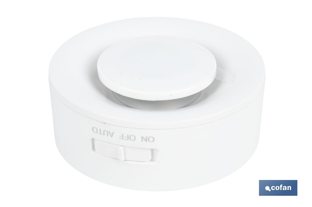 Aplique LED recargable con sensor de movimiento | Luz cálida 2700 K | Soporte adhesivo imantado - Cofan