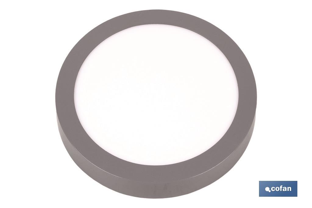 Downlight Gris redondo "Superficie" - Cofan