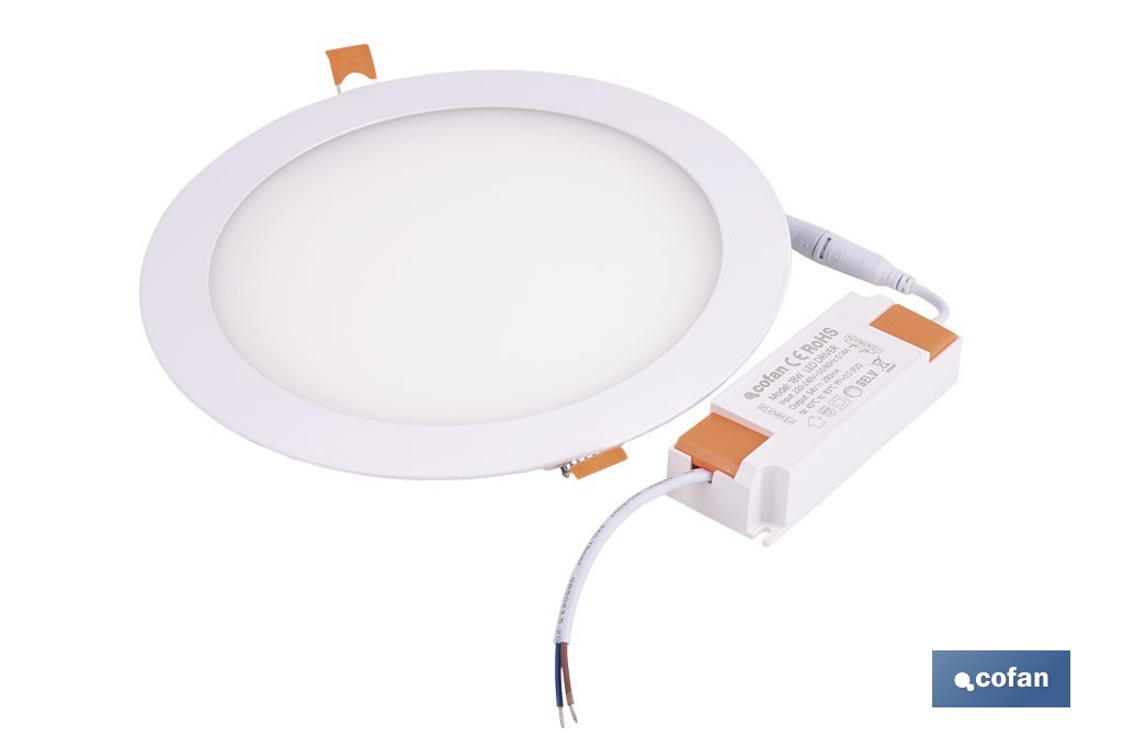 Downlights LED empotrables ultrafinos | Iluminación regulable Tecnología CCT | Disponibles en diferentes medidas y potencias - Cofan