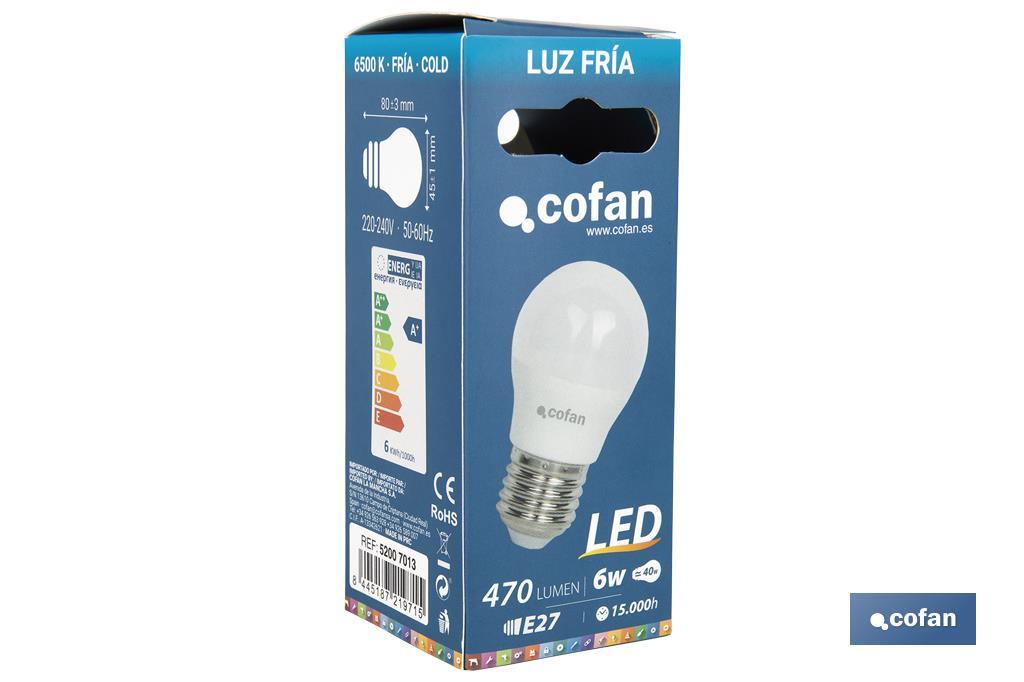 Lampada Led esférica  - Cofan