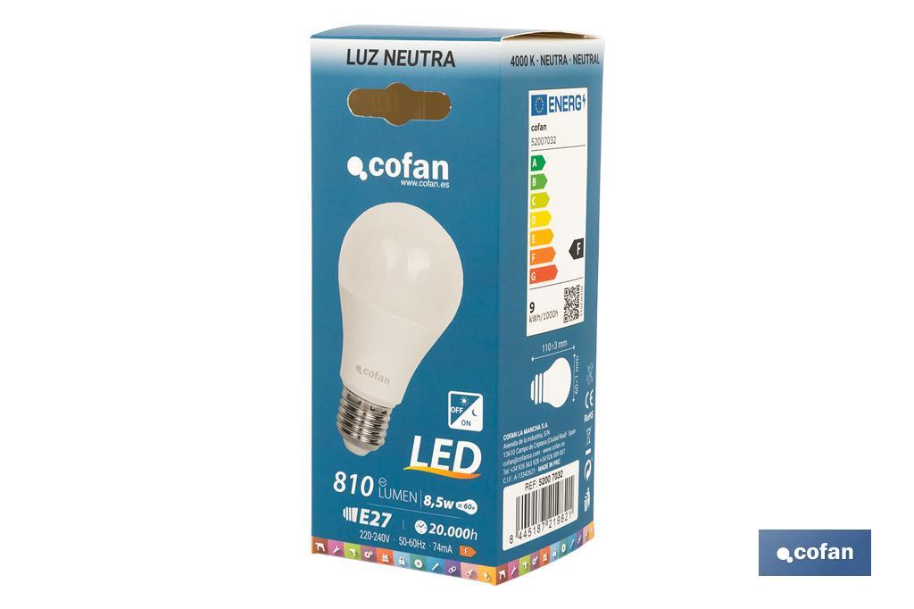 Bombilla Led Classic con Sensor Crepuscular - Cofan