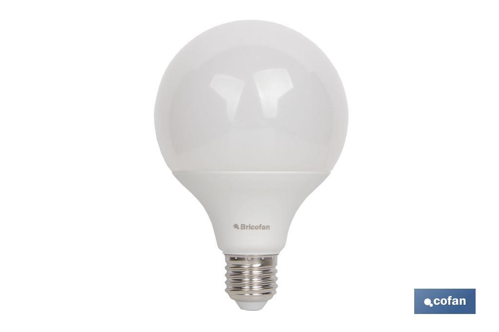 Bombilla Globo | Luz Fría 4000 K y 15 W | Rosca E27 - Cofan