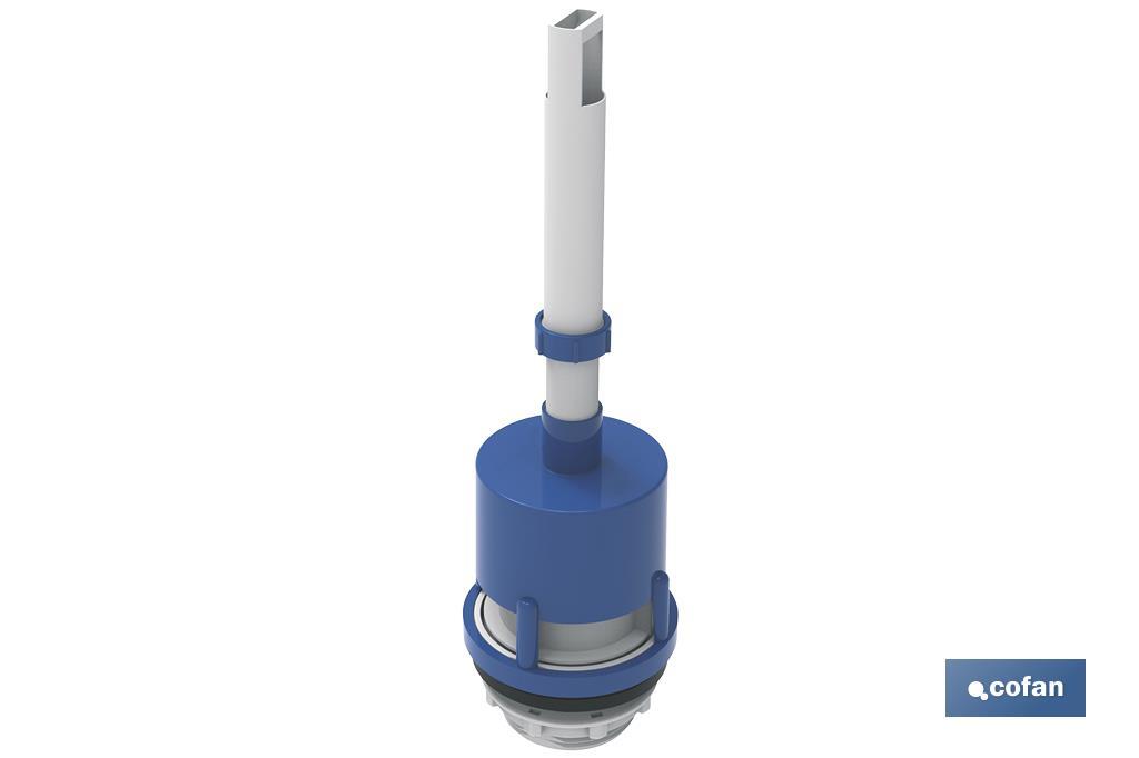 Toilet Flush Valve | With Handle | Tigris Model | Universal Flush Valve | High Quality Plastics - Cofan