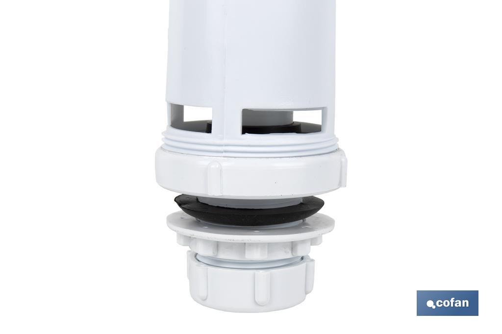 Flush Valve for High Level Cistern with Base | Polypropylene | Easy to Install | High Quality Flush Valve - Cofan