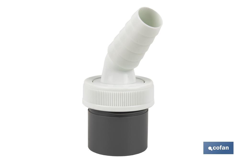 Conexão | Medidas: Ø40 mm | Com Tomada para Eletrodomésticos | Fabricada em PVC - Cofan