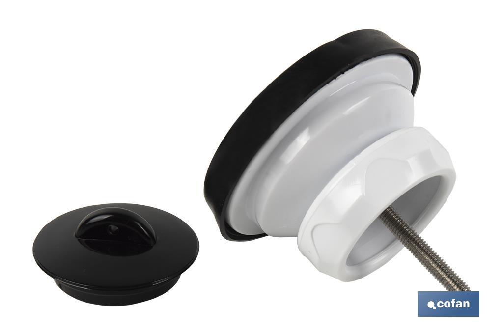 Sink Valve | Polypropylene | Size: 1" 1/2 x 70 or 1" 1/2 85 | Screw and Plug Included | High Drainage Capacity - Cofan