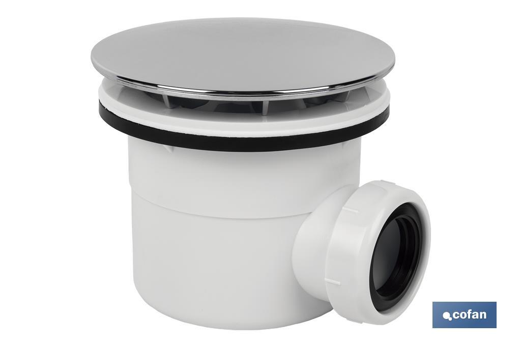 Valve Siphonique pour Receveur de Douche | Dimensions : Ø60 ou Ø90 | Sortie de Ø40 mm | Joint Conique Réducteur de Ø32 mm - Cofan