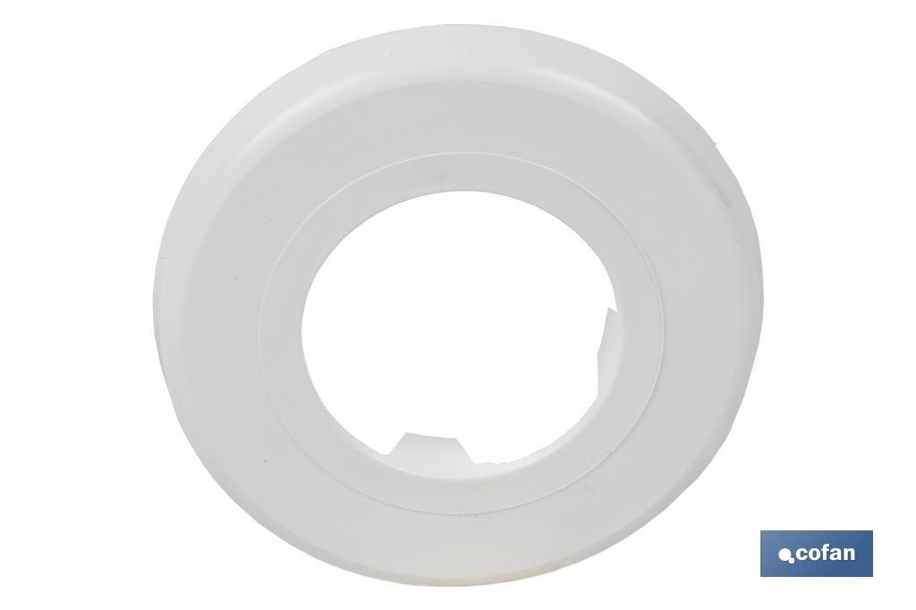 Tubo Flexível | Cor Branco | Comprimento: 300-720 mm | Para lavatório e bidé | Medidas: 1 "1/2 Ø32-40 mm ou 1" 1/4 Ø40-50 mm - Cofan