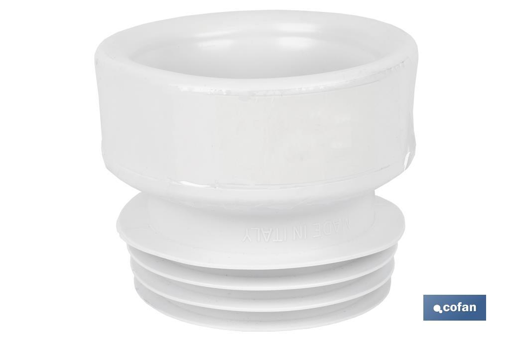 Straight Toilet Pan Connector | EVA| Ø110mm Outlet | Ensures a Perfect Durability - Cofan