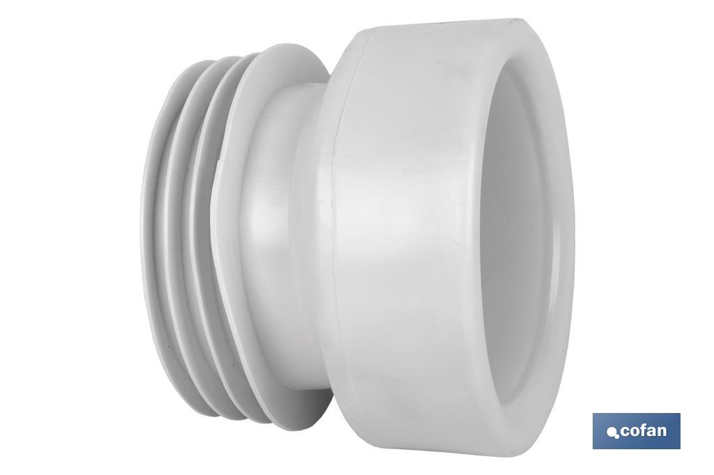 Straight Toilet Pan Connector | EVA| Ø110mm Outlet | Ensures a Perfect Durability - Cofan