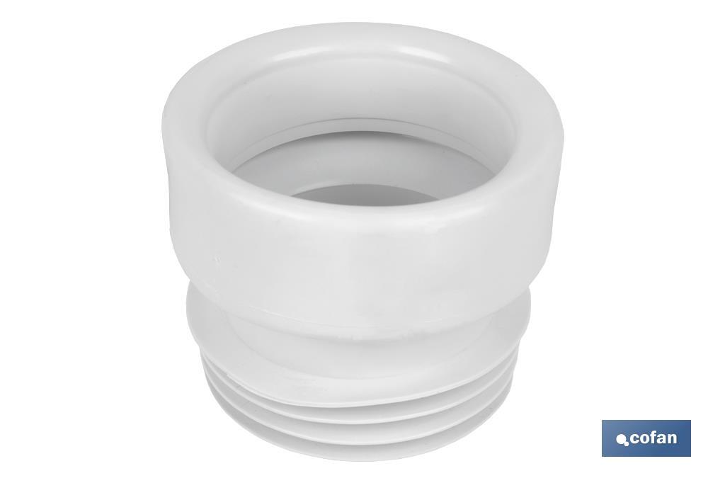 Manchon de Raccordement Droit pour WC | Fabriqué en EVA | Sortie de Ø110 mm | Garantit une Parfaite Durabilité - Cofan