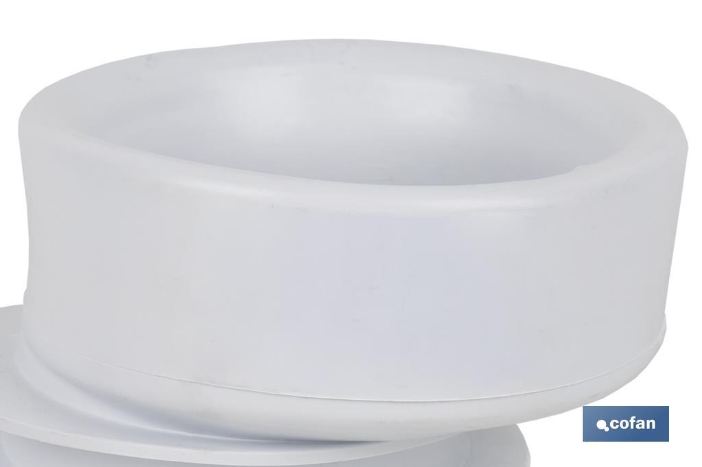 Toilet Pan Connector | Offset Connector for Toilet | Ø110mm Outlet | EVA - Cofan