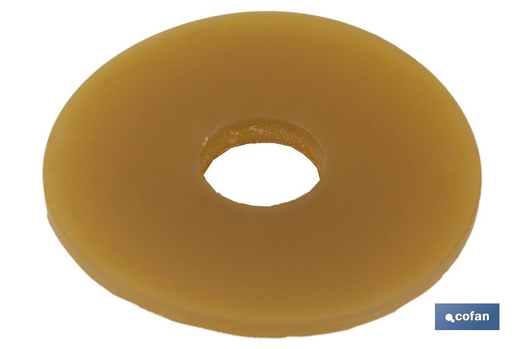 Non-Necked Sealing Gasket | Size: Ø23 x Ø74 x 3mm | For the Closure of the Flush Valve | Close-Coupled Cistern - Cofan