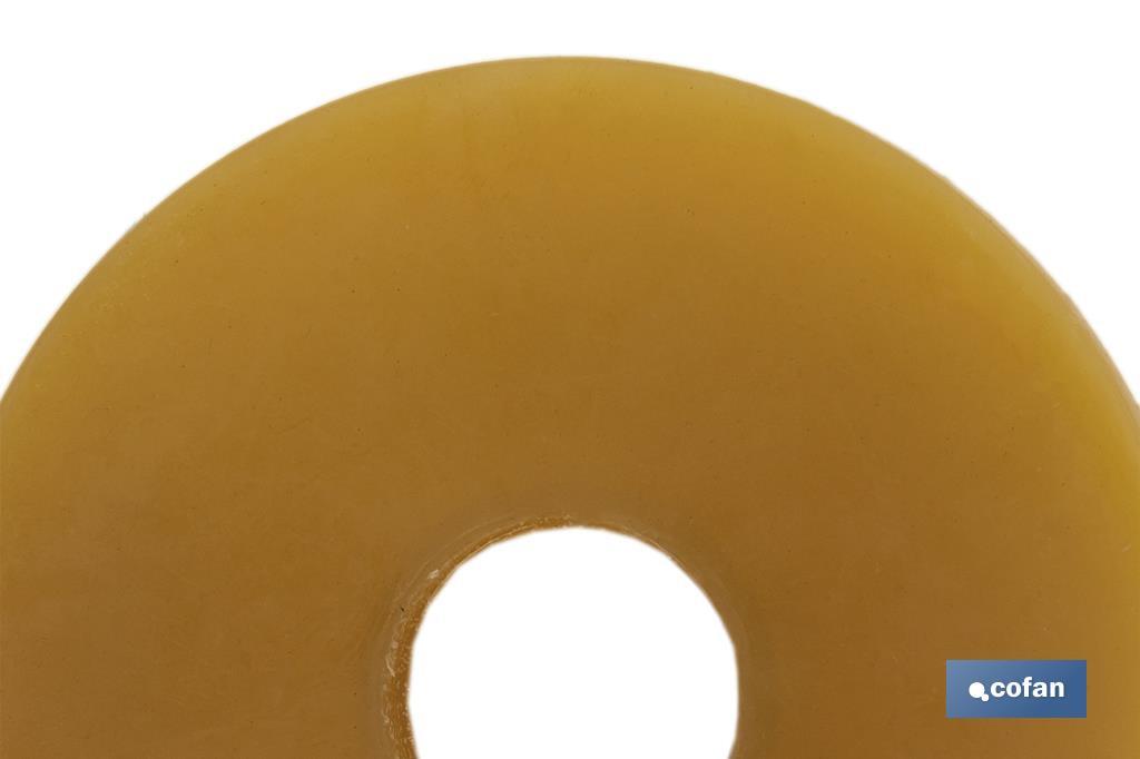 Borracha | Medidas: Ø17,2 x Ø65 x 3 mm | Para fechar o descarregador | Tubo estreito - Cofan