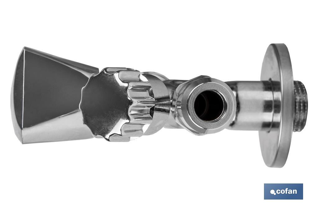 Angle Valve | Size: 1/2" x 3/4" x 3/8" | Combi Model | Brass CW617N | Gas Inlet Thread - Cofan
