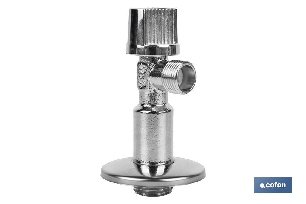 Kit de 2 Válvulas de Esquadria | Medidas: 1/2" x 3/8" Fecho e Abertura 1/4 de Volta | Fabricadas em Latão CW617N - Cofan