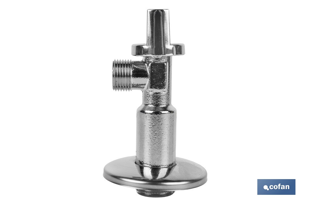 Kit de 2 Válvulas de Esquadria | Medidas: 1/2" x 3/8" Fecho e Abertura 1/4 de Volta | Fabricadas em Latão CW617N - Cofan