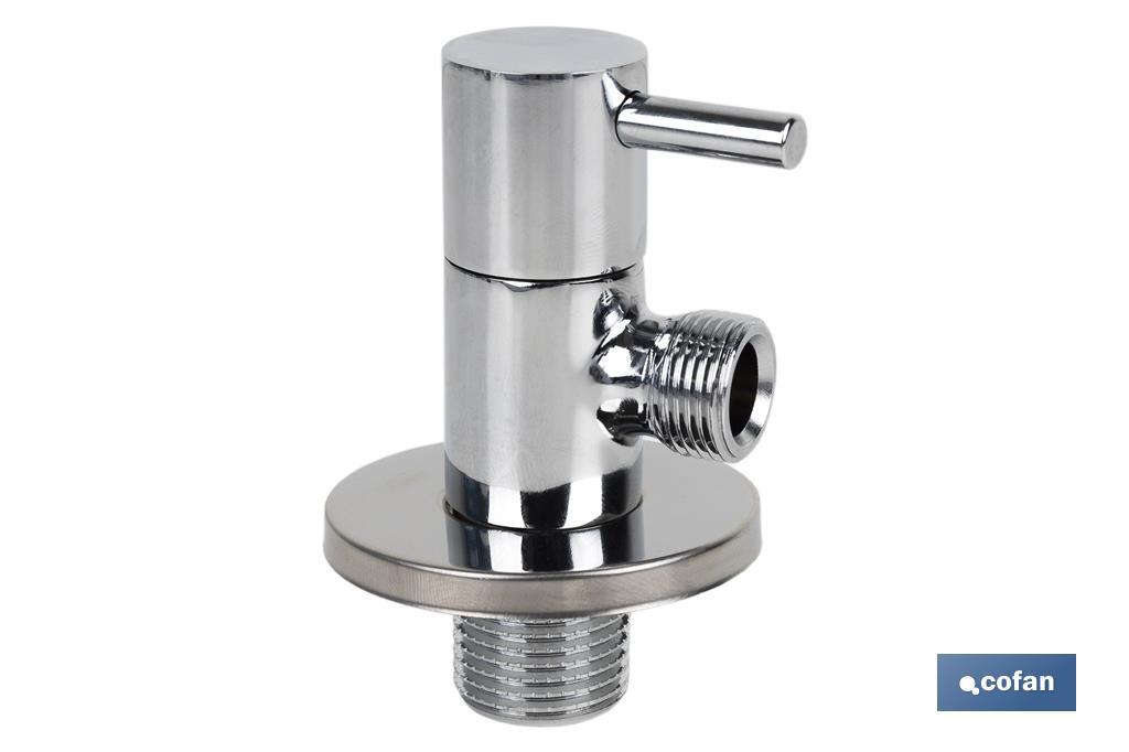 Angle valve | Lux Model | 1/4 turn handle | PN16 | Available in two sizes - Cofan