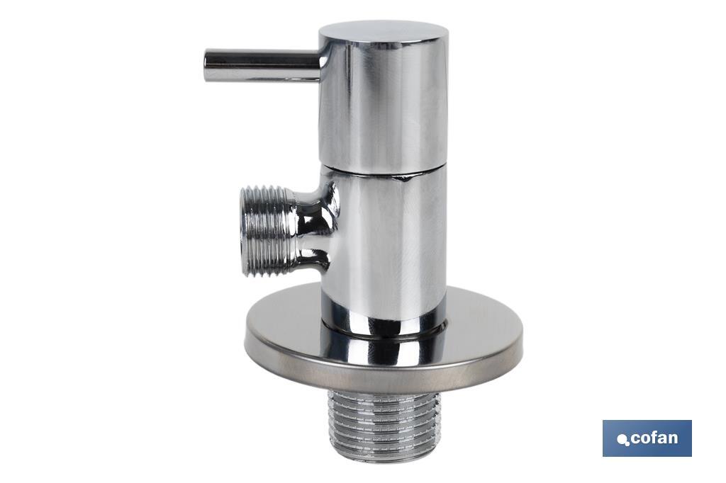 Angle valve | Lux Model | 1/4 turn handle | PN16 | Available in two sizes - Cofan