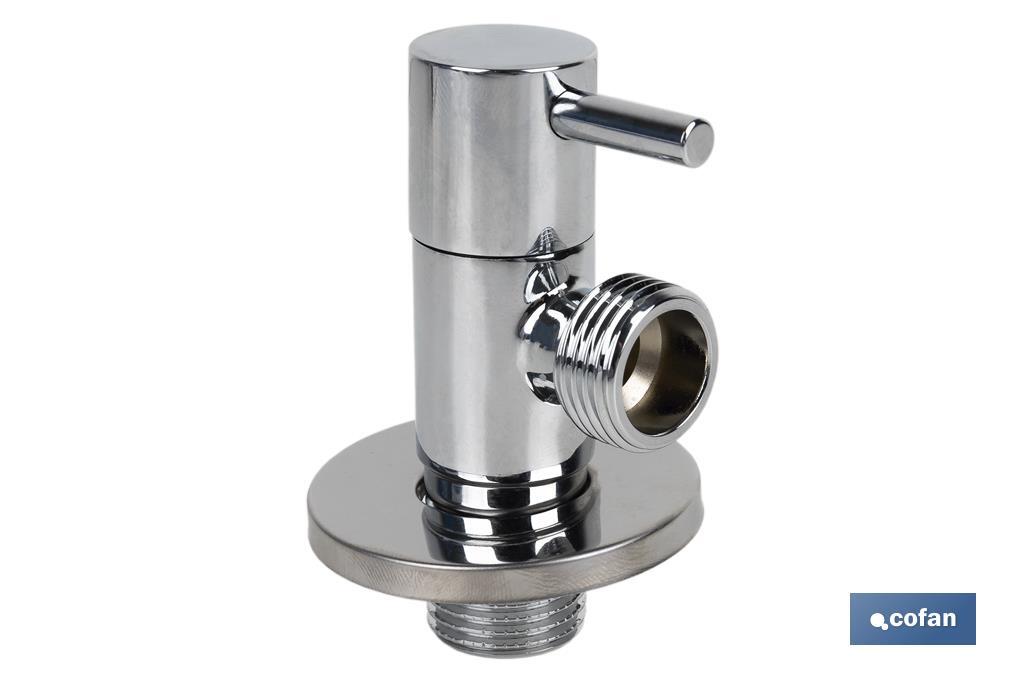 Angle valve | Lux Model | 1/4 turn handle | PN16 | Available in two sizes - Cofan