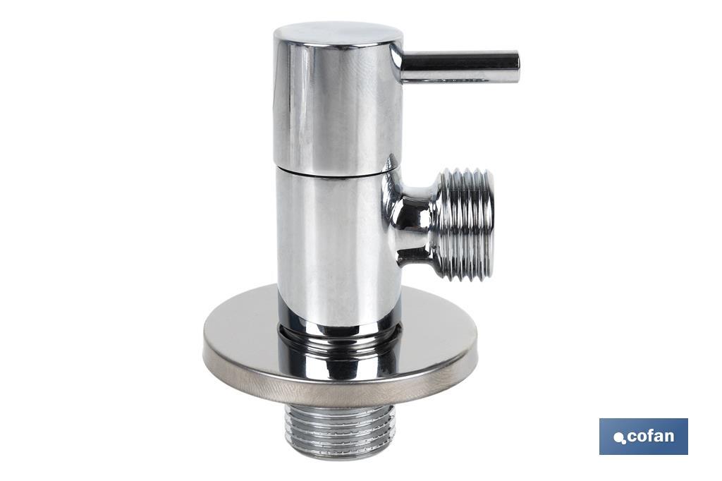 Angle valve | Lux Model | 1/4 turn handle | PN16 | Available in two sizes - Cofan