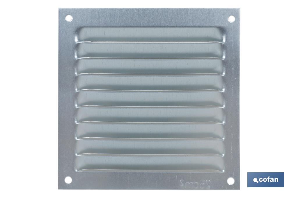 Rejilla de Ventilación | Fabricada en Aluminio Blanco | Varias medidas a elegir - Cofan