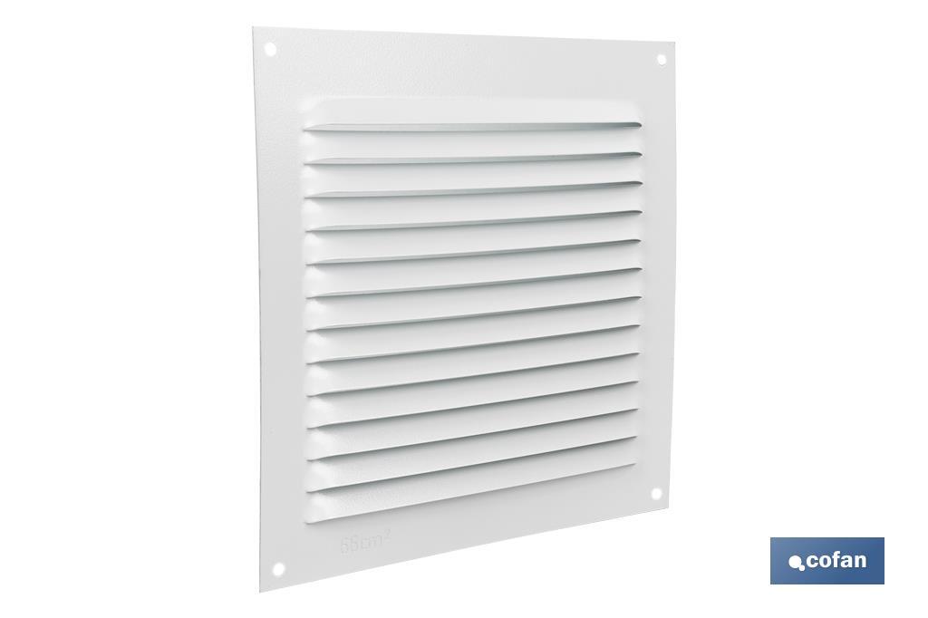 Ventilation grille | White aluminium | Available in various sizes to choose from - Cofan