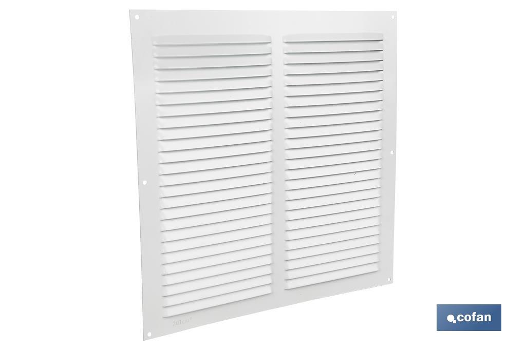 Ventilation grille | White aluminium | Available in various sizes to choose from - Cofan
