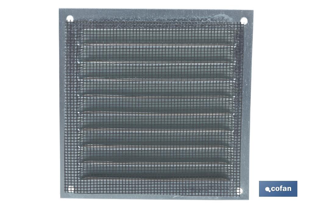 Grille de Ventilation avec Moustiquaire | Fabriquée en Aluminium Blanc | Plusieurs Dimensions - Cofan