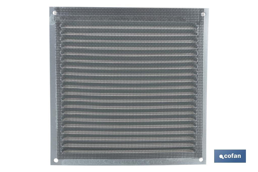 Grille de Ventilation avec Moustiquaire | Fabriquée en Aluminium Blanc | Plusieurs Dimensions - Cofan