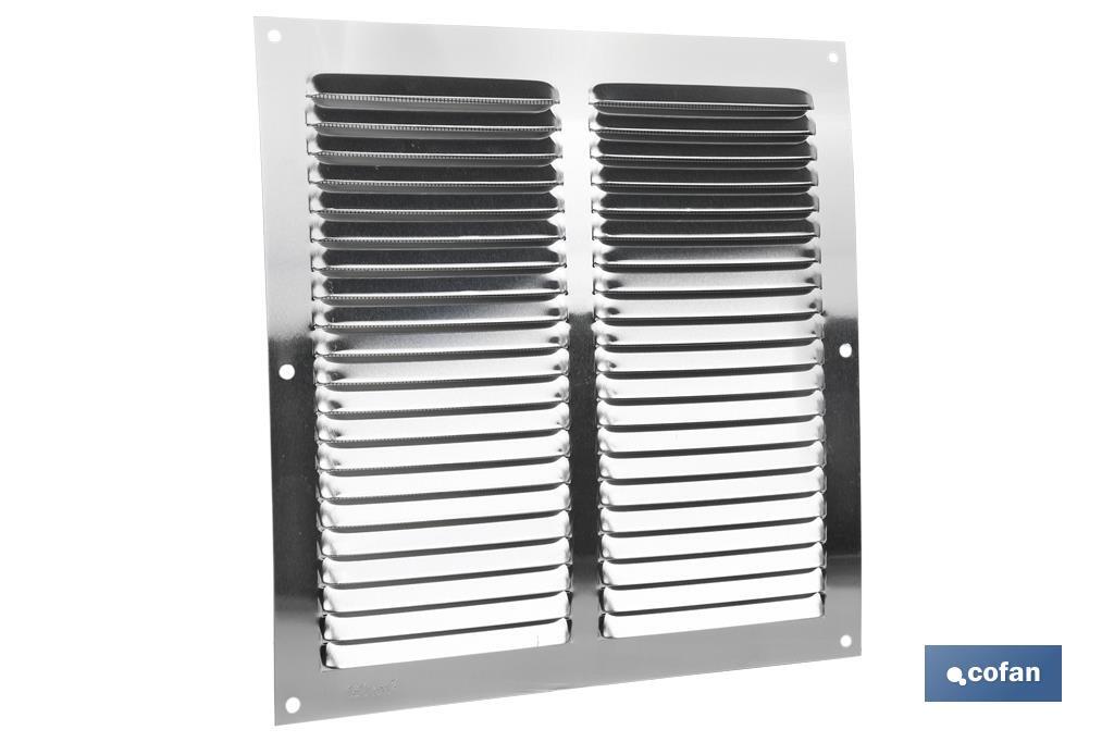 Ventilation grille with mosquito net | Aluminium | Available in various sizes - Cofan