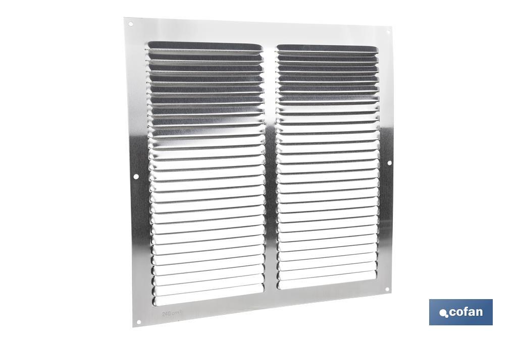 Ventilation grille with mosquito net | Aluminium | Available in various sizes - Cofan