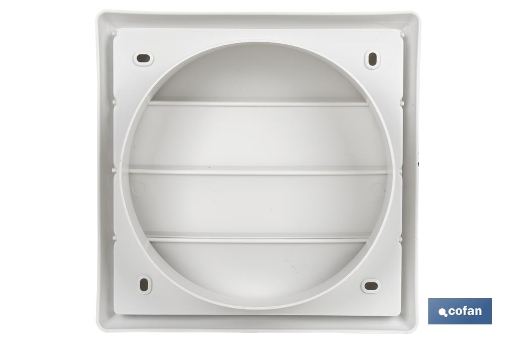 Rejilla de Ventilación con 4 Lamas Móviles | ABS Blanco | Varias medidas - Cofan