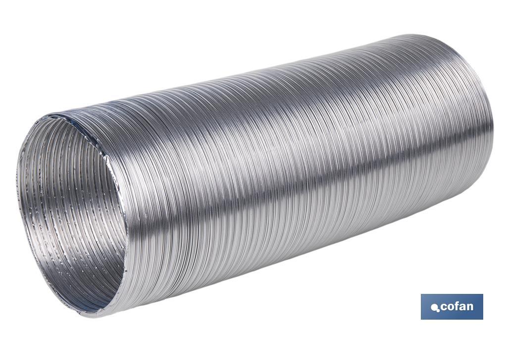 Tubo Flexible Semirrígido en Aluminio, Diferentes medidas de diámetro y  longitud