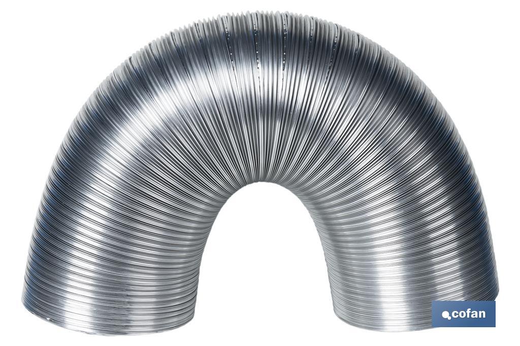 Aluminium semi-rigid flexible hose duct | Available in different lengths and diameters - Cofan