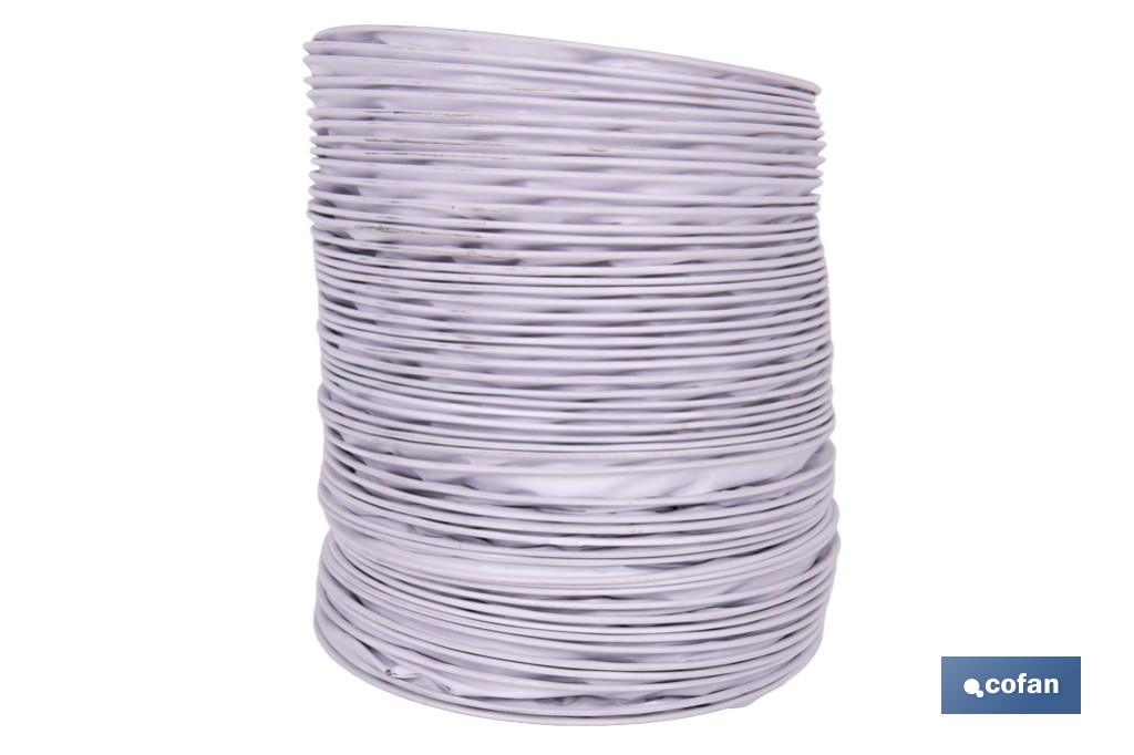 Tubo de evacuación extensible | Adecuado para secadora y aire acondicionado | Resistente hasta 150 °C | Disponible en diferentes medidas - Cofan