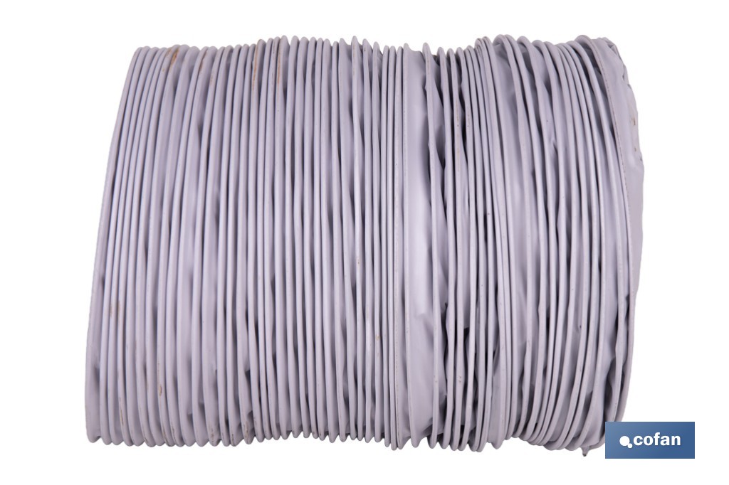 Tubo de evacuación extensible | Adecuado para secadora y aire acondicionado | Resistente hasta 150 °C | Disponible en diferentes medidas - Cofan