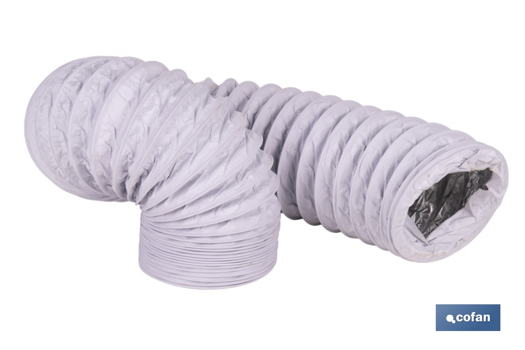 Tubo de evacuación extensible | Adecuado para secadora y aire acondicionado | Resistente hasta 150 °C | Disponible en diferentes medidas - Cofan