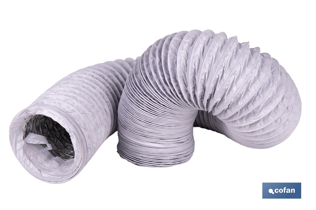 Tubo de evacuación extensible | Adecuado para secadora y aire acondicionado | Resistente hasta 150 °C | Disponible en diferentes medidas - Cofan