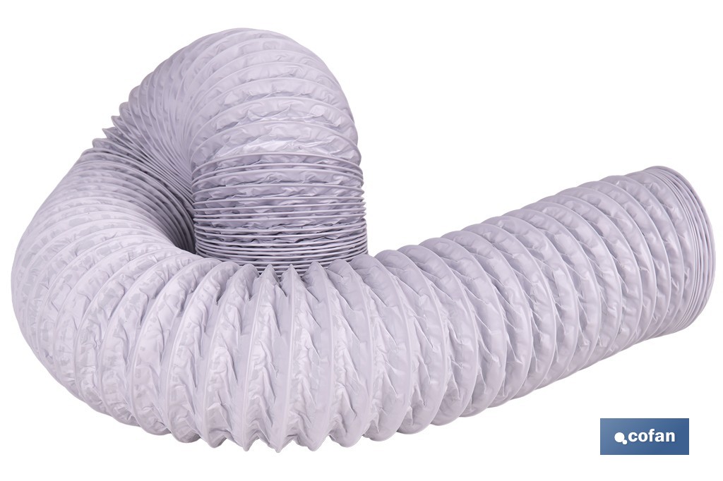 Tubo de evacuación extensible | Adecuado para secadora y aire acondicionado | Resistente hasta 150 °C | Disponible en diferentes medidas - Cofan